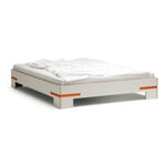 Gurtbett Bed 160x200 cm orange straps