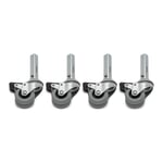 Feet and castors for Container DS Castors, galvanized