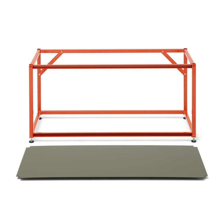 Shelf unit Tara, RAL 2001 Red orange