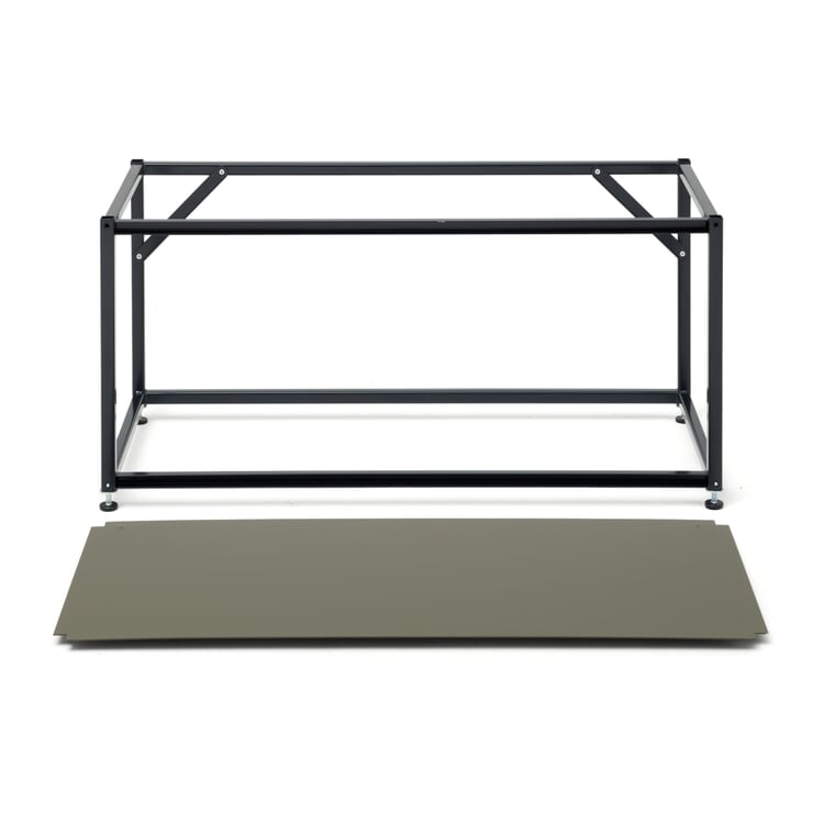 Shelf unit Tara, RAL 7021 Black grey