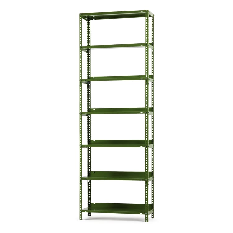 Industrial Shelving.", RAL 6011 Reseda green
