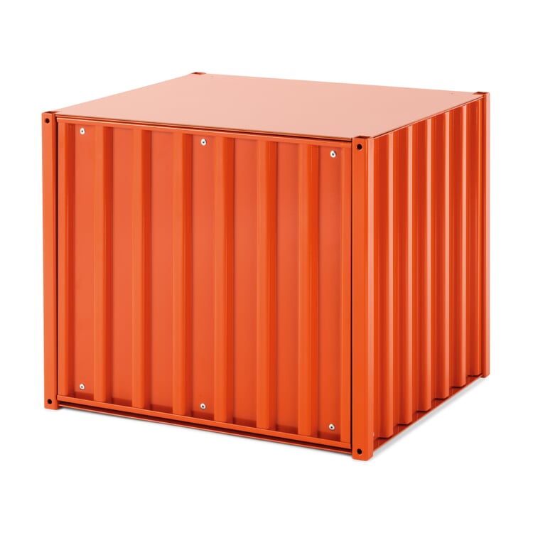 Container DS Klein, RAL 2001 Rotorange