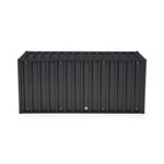 Container DS, with lock RAL 7021 Black grey