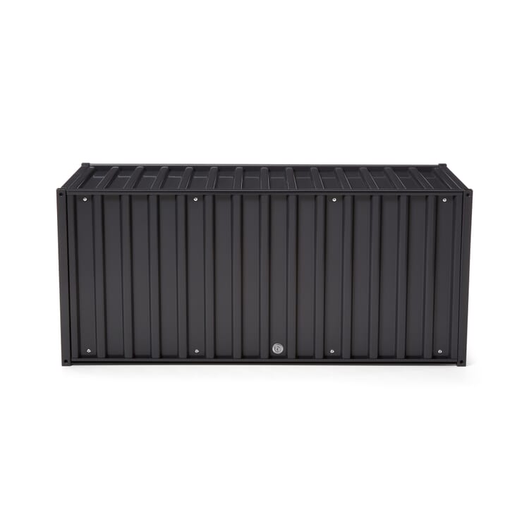 Container DS, mit Schloss, RAL 7021 Schwarzgrau