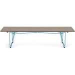 Tisch und Bank BTB Gestell RAL 5012 Lichtblau