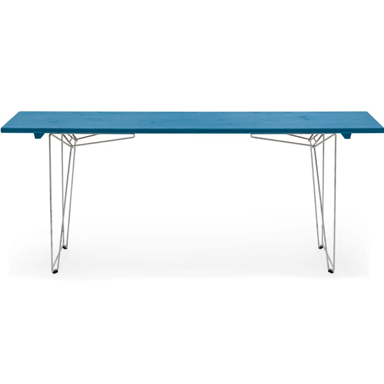 Table and bench BTB top, RAL 5012 Light blue