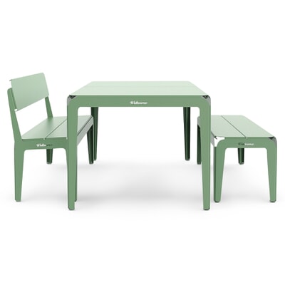Tisch Bended Table 180, RAL 6021 Blassgrün