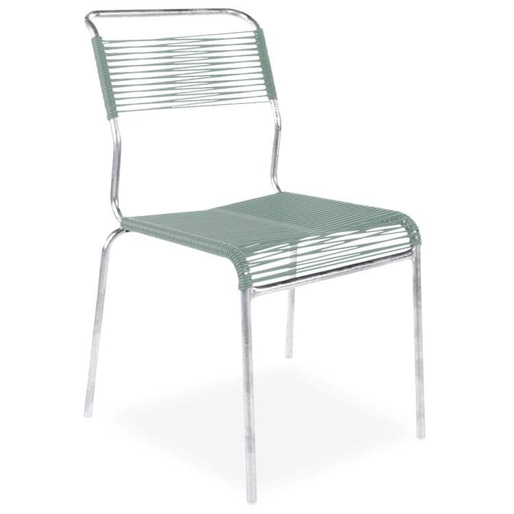 Säntis chair, hot-dip galvanized, Pastel green RAL D 120 70 10