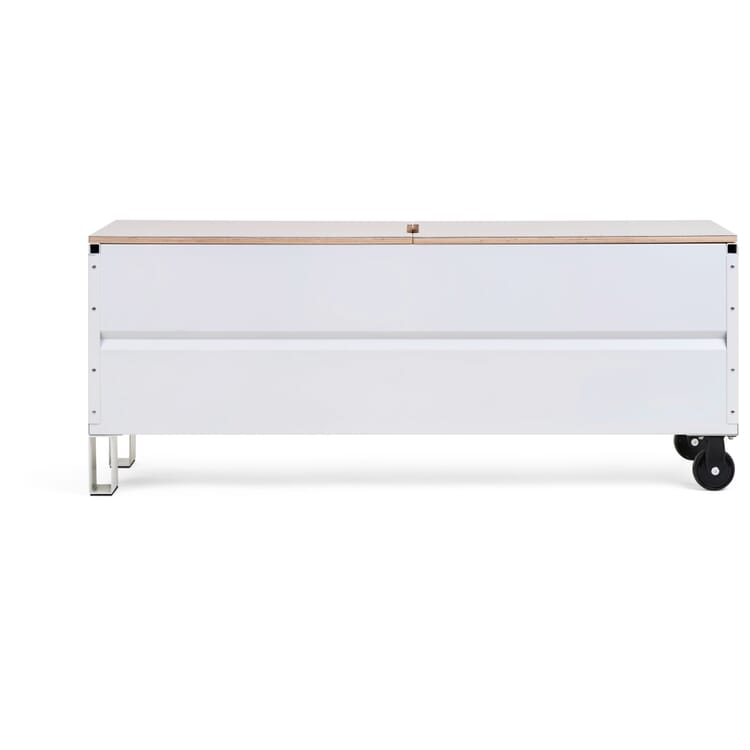 Truhe und Sitzbank CMB, RAL 7035 Lichtgrau