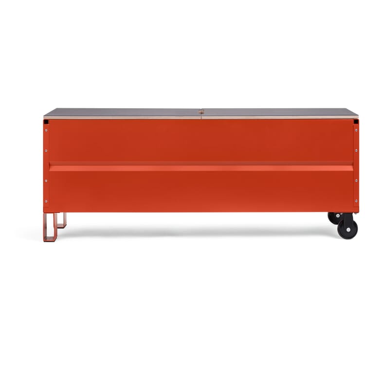 Chest and bench CMB, RAL 2001 Red orange