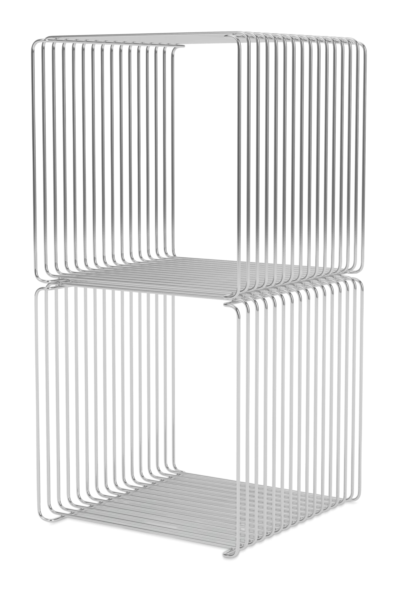スチールラック・メタルラック Montana Panton Wire Shelf Chrome Single shelf-panton-wire-rectangle-