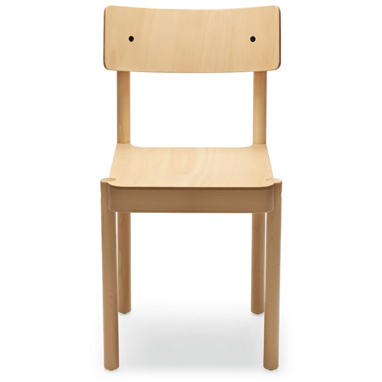 EINSER Chair, Clear, lacquered