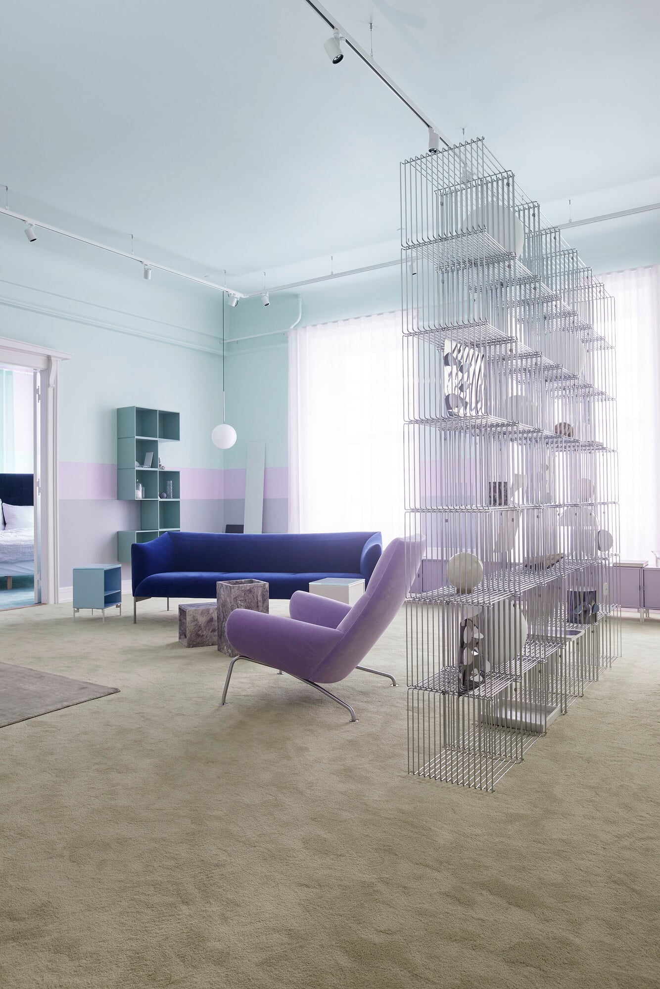 Panton Wire Single Shelf, Chrome | Manufactum