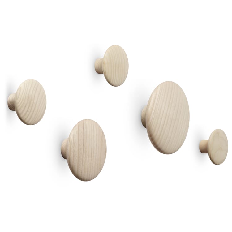 Coat hook Dots, Oak, natural