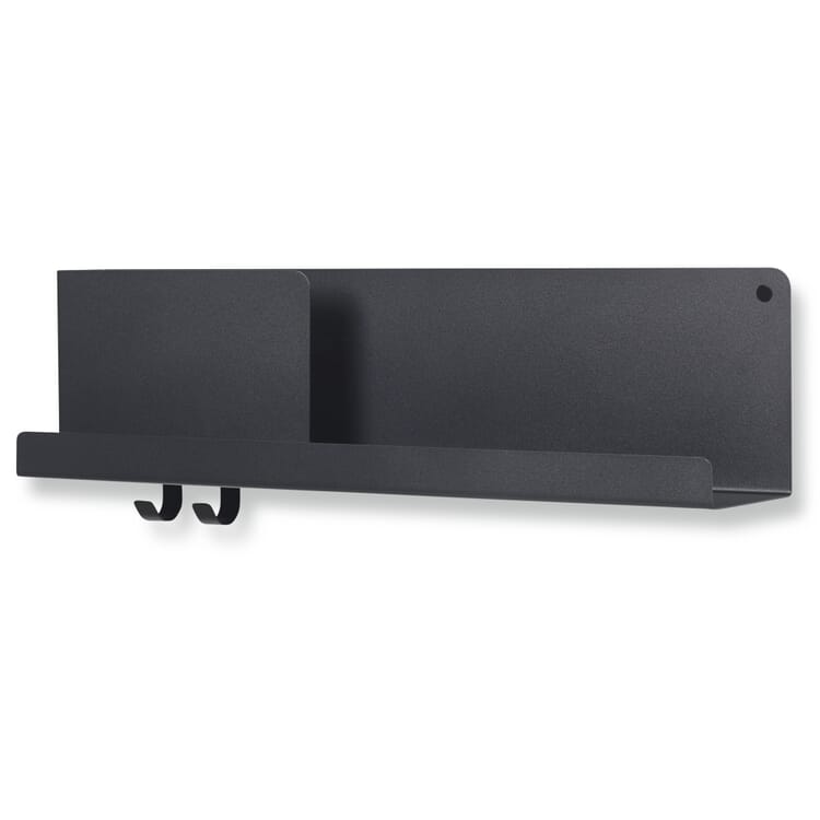 Wandablage Folded Shelve, Schwarz