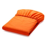 Fitted sheet 702 Orange 160 × 200 cm