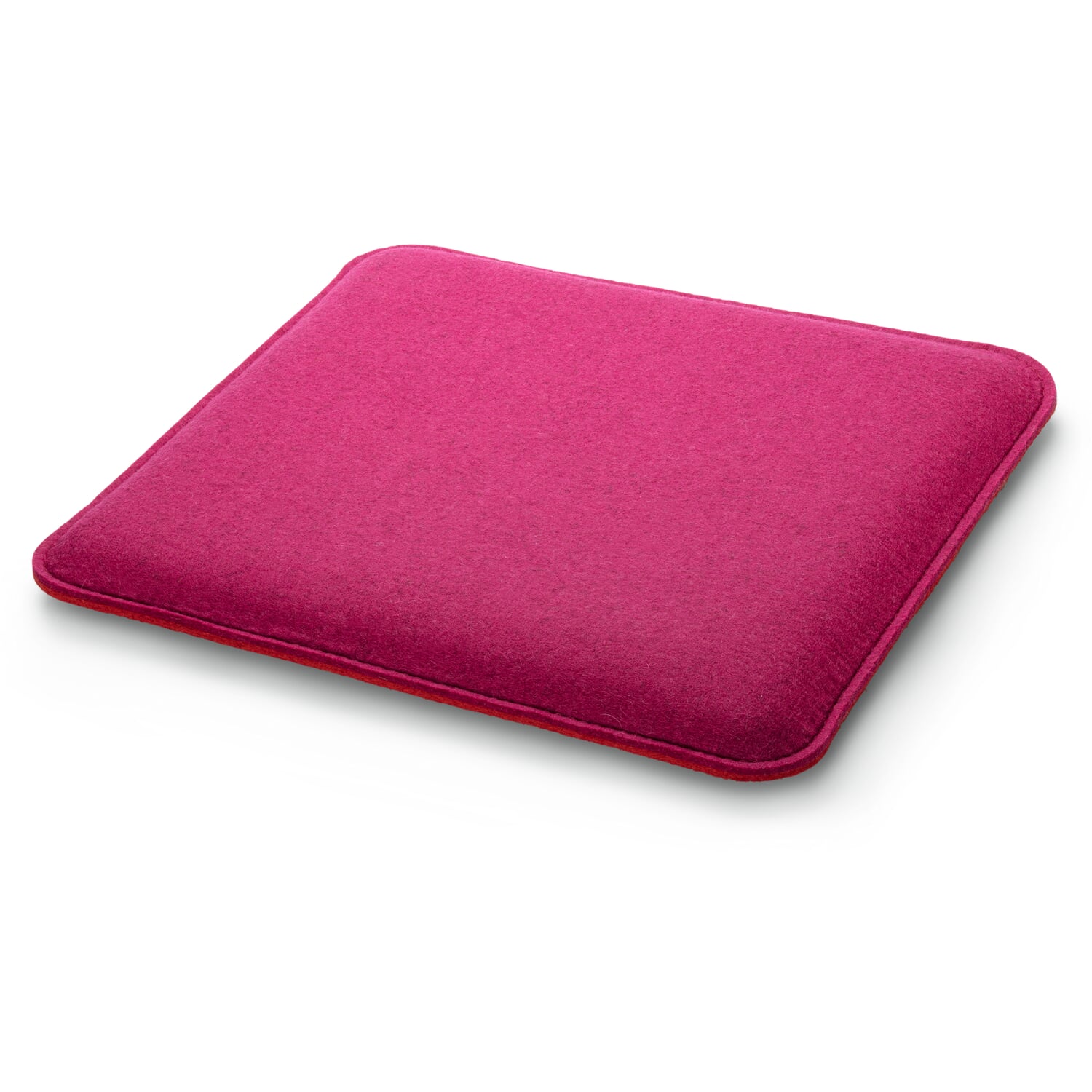 Sitzkissen Quadrat, Pink-Rot, (gepolstert)