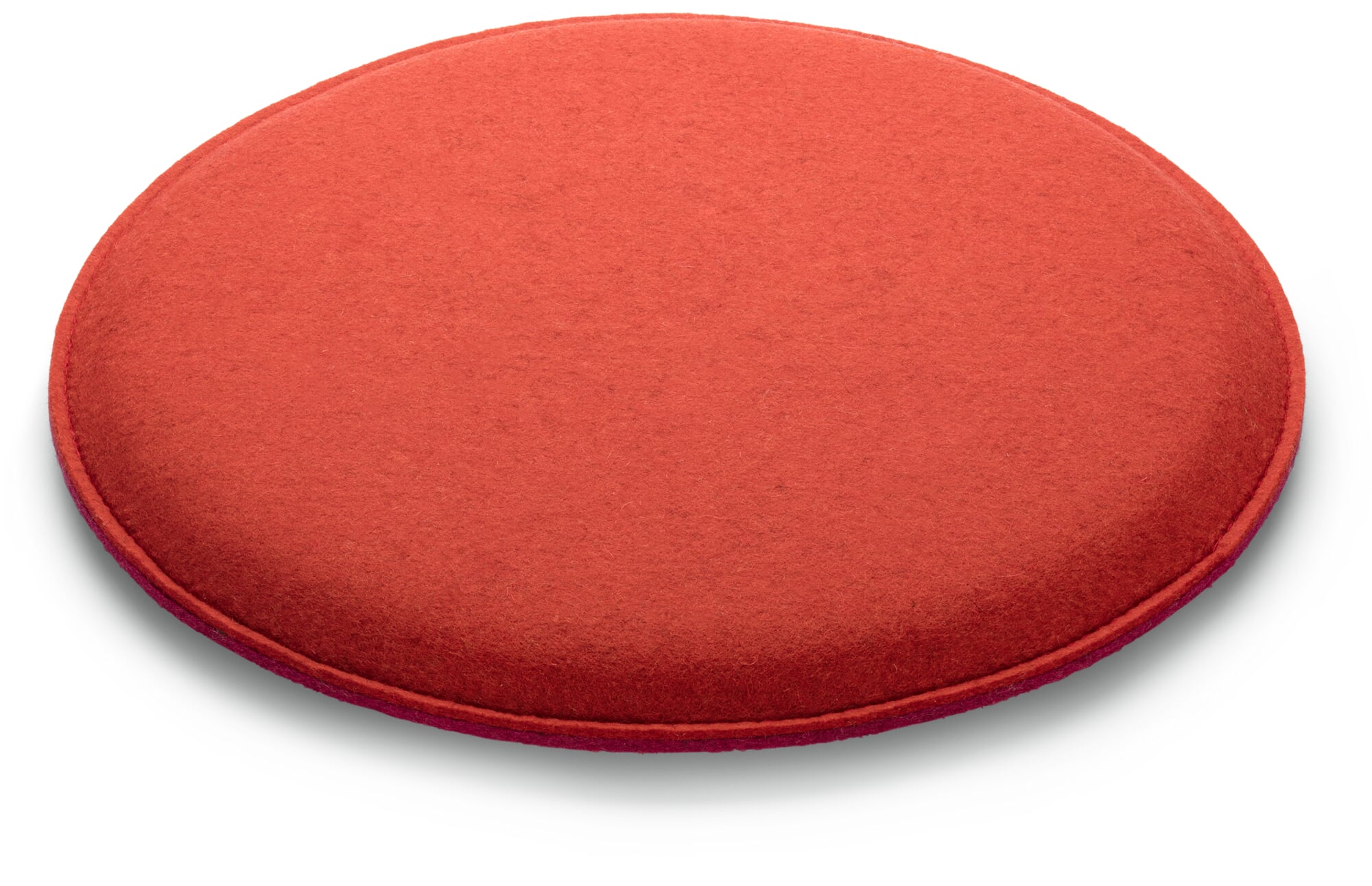 Sitzkissen Rund, Pink-Rot, (gepolstert)
