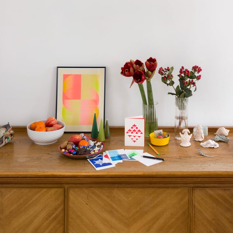 Riso Winter postcard set