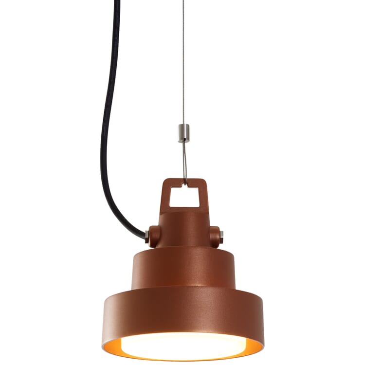 Pendant light Plaff-on!, Rusty brown