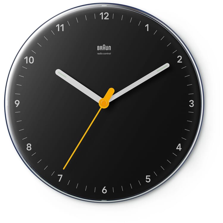 Wall clock Braun, small, Black