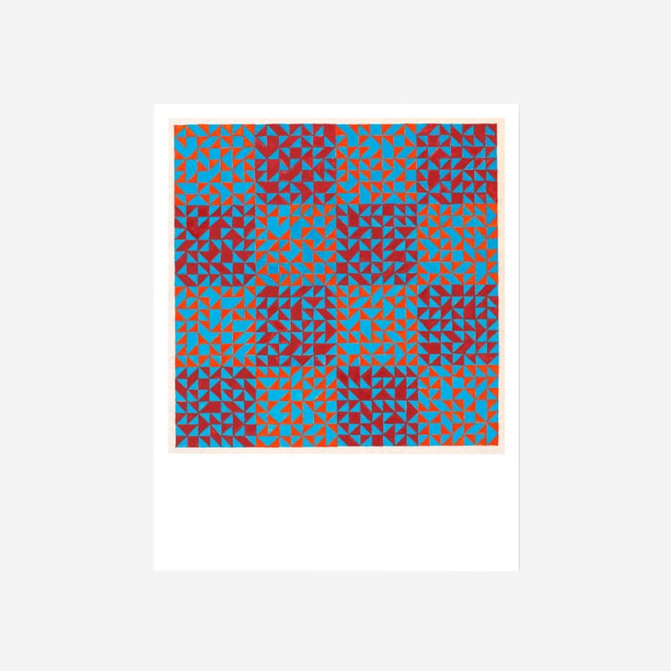 Print Anni Albers, Color Study (Blue and Reds)