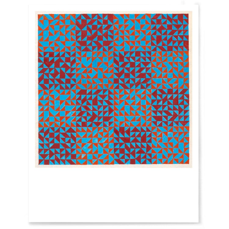 Print Anni Albers, Color Study (Blue and Reds)