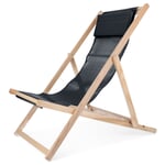 Relax Deck Chair Black