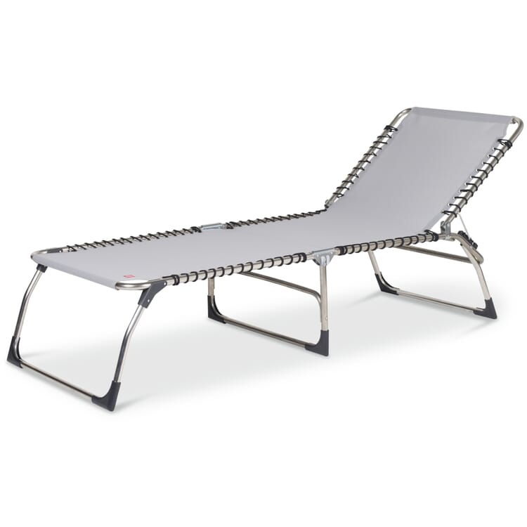 Garden lounger XXL, Light gray