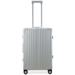 Aluminum Suitcases" Silver-colored"