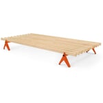 Bett Simplon - 90 cm RAL 2001 Rotorange