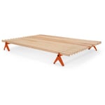 Simplon bed - 140 cm RAL 2001 Red orange