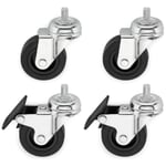 Set of Casters for Swivel-Drawer Containers
