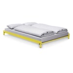 Erik bed, 160 x 200 cm RAL 1016 Sulfur yellow