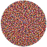 Felt ball rug Colorful Ø 120 cm