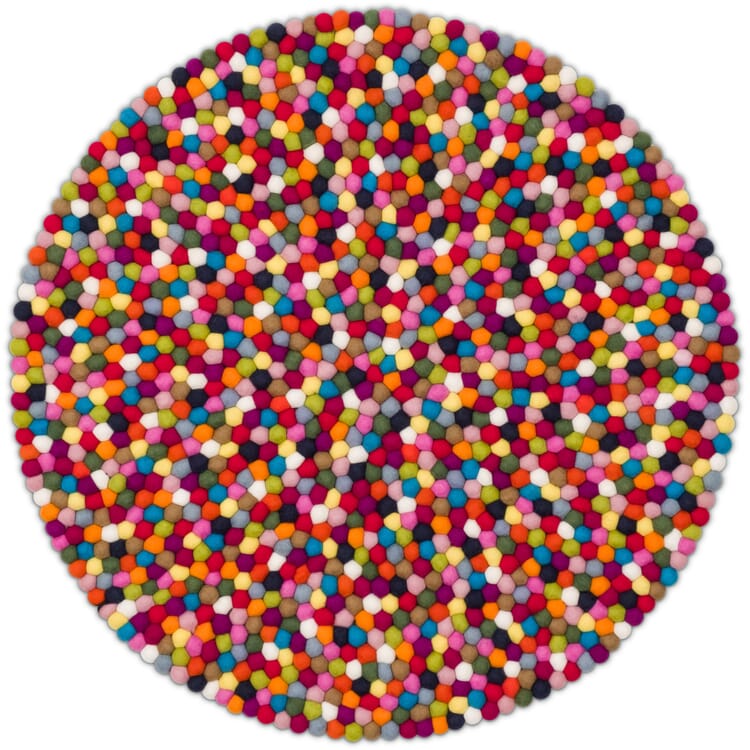 Felt ball rug