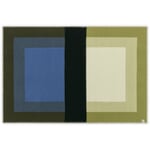 Bento lambswool blanket Green-Blue
