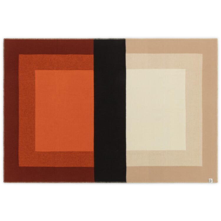 Bento lambswool blanket, Red Pink