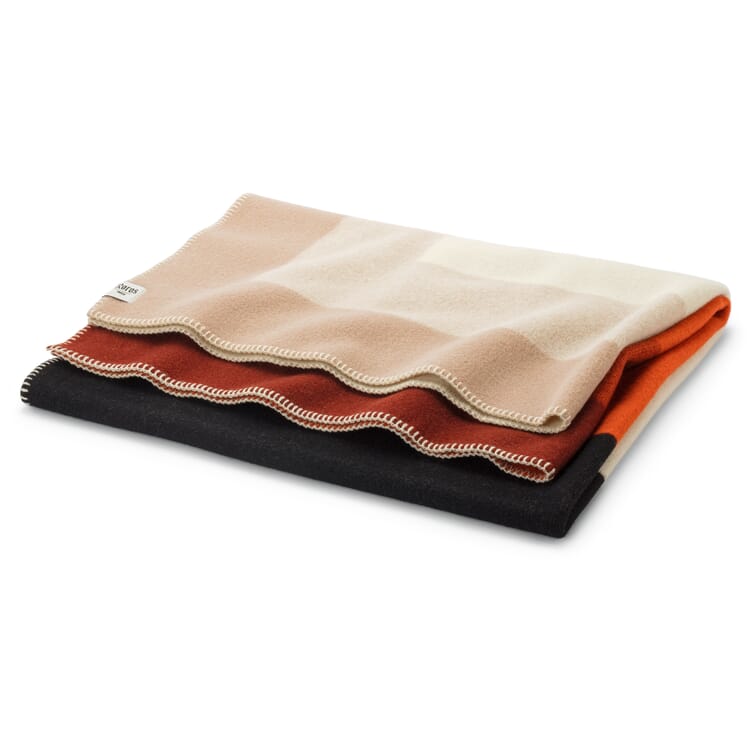 Bento lambswool blanket, Red Pink