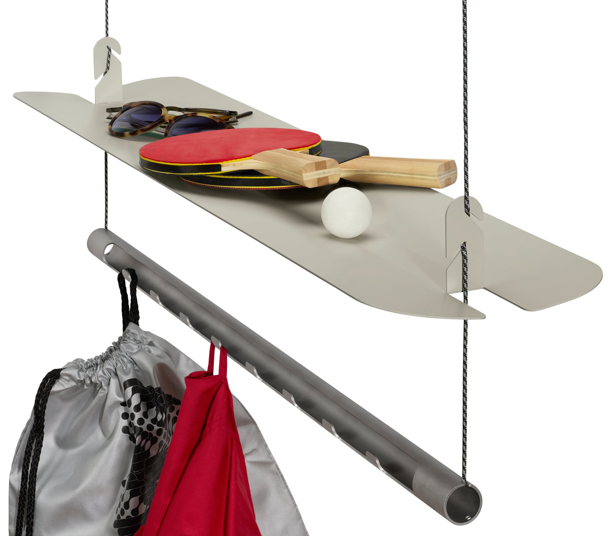 Ablage zu Garderobe Karla, RAL 7032 Kieselgrau
