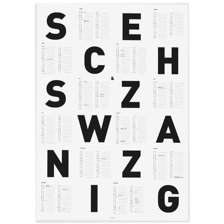 Wall calendar Mono 2026