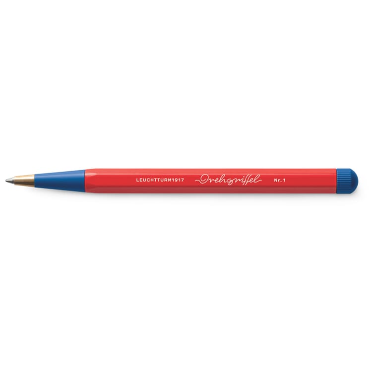 Rotating-Grip Ballpoint Pen, Red