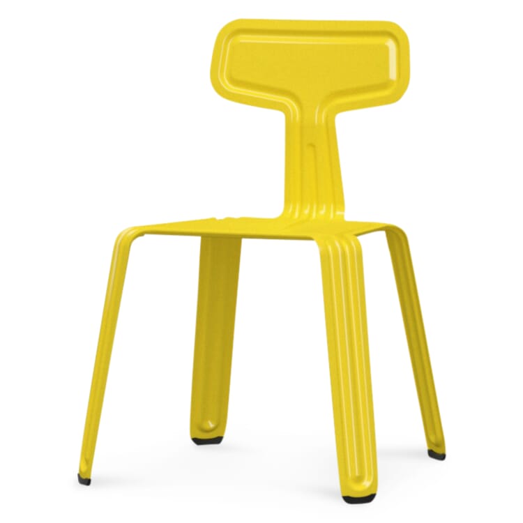 Pressed Chair, RAL 1018 Zinc yellow