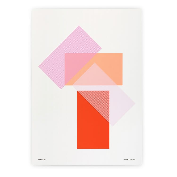 Print: Solids and Strokes, Red