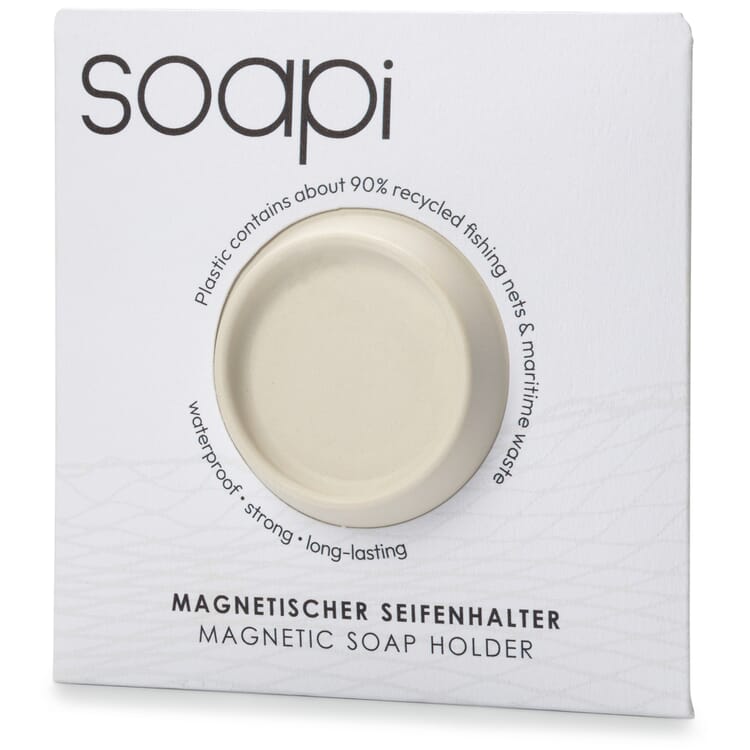 Soap holder recycled fishing nets, Cream