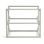 Drawer Shelving Unit Two RAL 7032 Pebble grey