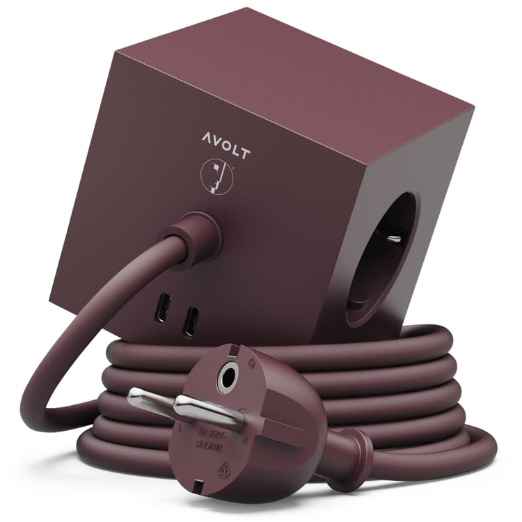Square 1 Outlet, Dark Red-Dark Red