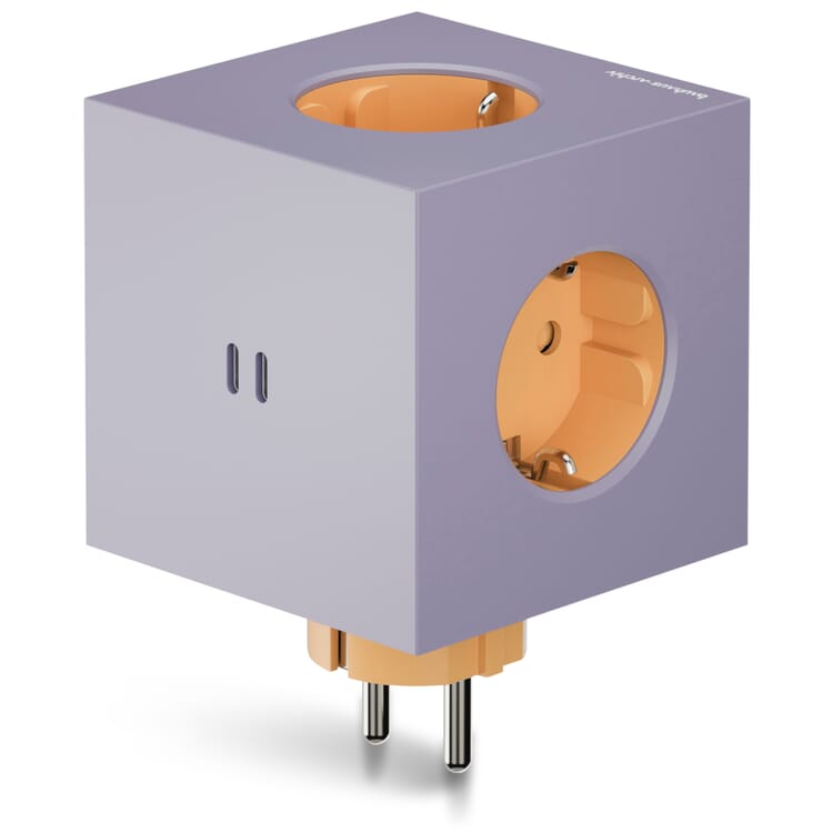 Square 2 Outlet, Purple-Yellow