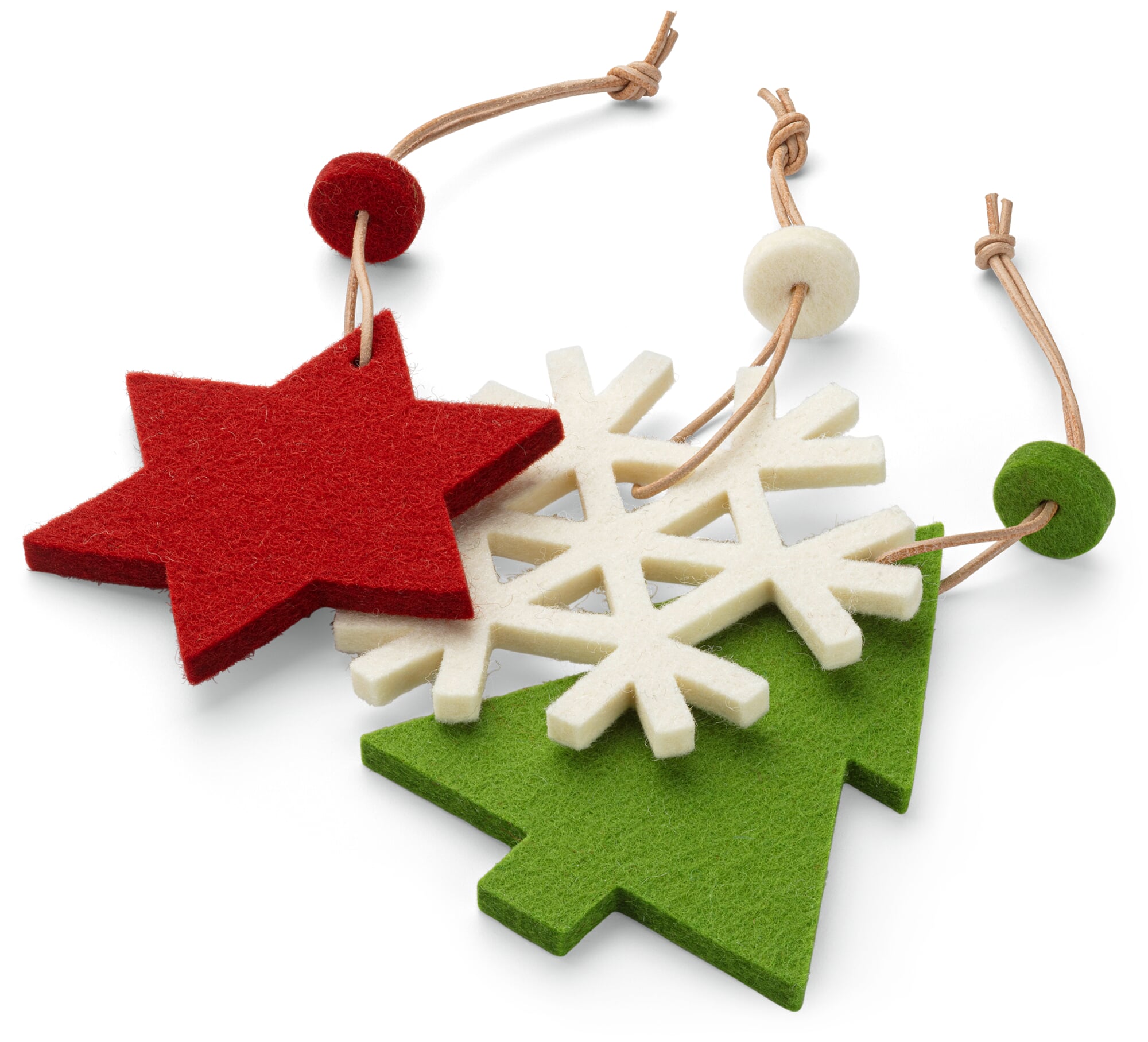Weihnachtsschmuck Filz, (3er-Set)