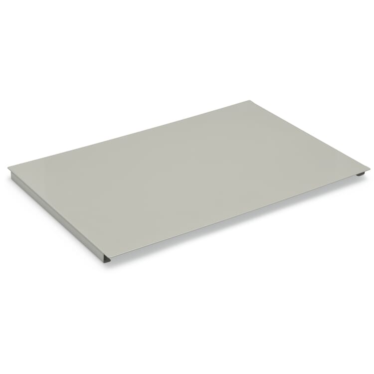 Abdeckboden zu Schubladenregal Stellage zwei, RAL 7032 Kieselgrau